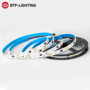 BTF Lampu Sinyal Break-Point Transmisi Berkelanjutan Verlichting Fleksibel Addressable Led Tape Strip Ws2818 Lbboro