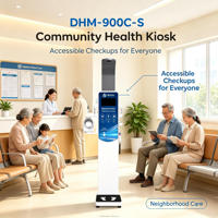 Kiosque DHM-900C-S adapté aux maisons de retraite, grand écran tactile, commandes vocales et large plage de poids