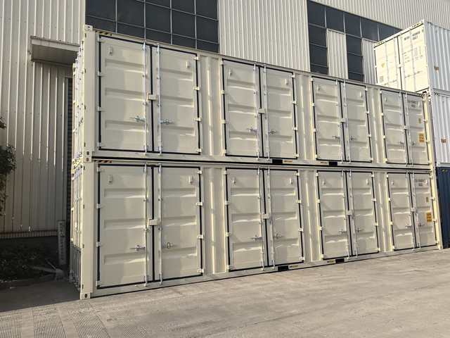EHT 40FT Dry Container with Four Pairs Independent Side Double Doors 76.4 Cubic Meter Capacity for Large & Heavy Cargo
