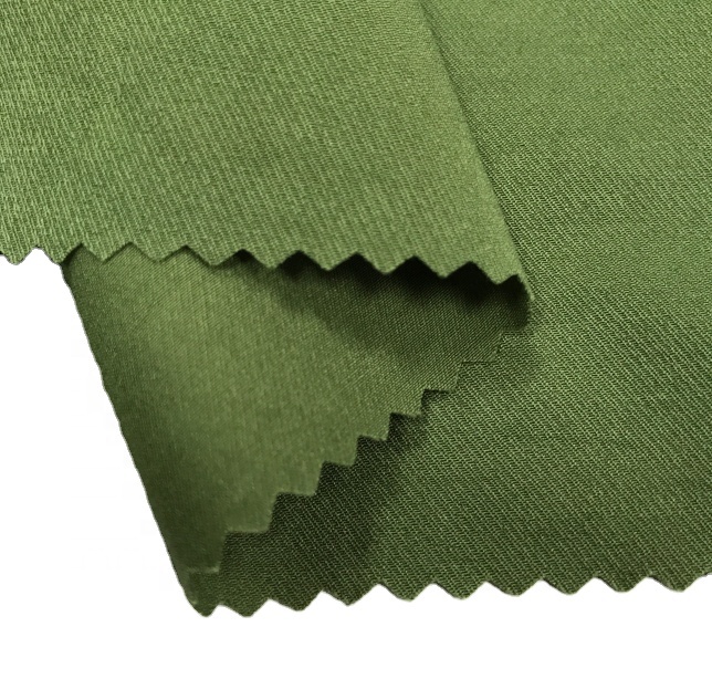 Nylon Rayon Spandex Eco-Friendly Warp High Elastic Twill Fabric Super Soft Comfortable for Sportswear and Garments