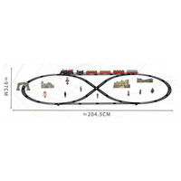 Ensemble de locomotives de train électrique à vapeur pour enfants Jouets d'éclairage et de musique pour enfants