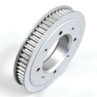 Poulie de distribution S5M AT5 T5 à pas de 5 mm, usinage CNC de précision en acier pour machine d'emballage, personnalisation OEM disponible