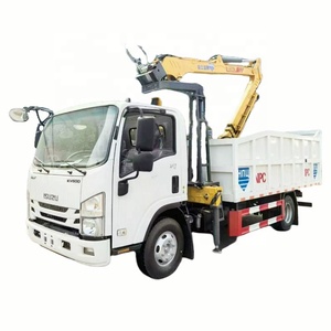 Camion <span class=keywords><strong>grue</strong></span> forestière ISUZU <span class=keywords><strong>4x2</strong></span> de 700 kg à grappin rotatif hydraulique pour l'exploitation forestière et le chargement de bois - Vente chaude - Product Image 2