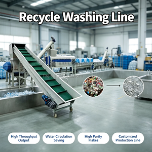 Machine de traitement entièrement automatique des déchets plastiques pour usines de lavage de plastiques 5000 kg HDPE - Product Image 1