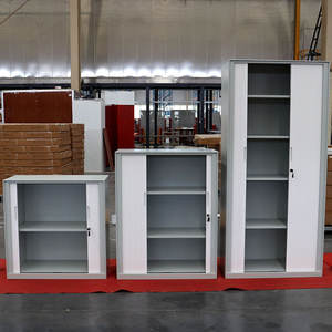 Archivador <span class=keywords><strong>de</strong></span> <span class=keywords><strong>puerta</strong></span> <span class=keywords><strong>de</strong></span> persiana enrollable <span class=keywords><strong>de</strong></span> acero <span class=keywords><strong>para</strong></span> oficina, armario <span class=keywords><strong>de</strong></span> almacenamiento, armario <span class=keywords><strong>de</strong></span> hierro con 4 estantes ajustables - Product Image 5