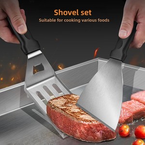 Nướng tấm 4 mm dày thép không gỉ nướng cho gas và than nướng 40x30x4 cm với tay cầm có thể tháo rời - Product Image 3