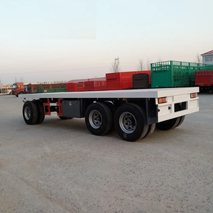 รถพ่วงพื้นเรียบเหล็ก 4 เพลา ขนาด 40 ฟุต รับน้ำหนัก 50 ตัน ยี่ห้อ HOWO - Product Image 3