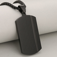 Collar con Colgante Minimalista de Diseño Simple para Uso Diario, Joyería al por Mayor, Colgante de Acero Inoxidable para Hombre, Joyería Vintage para Regalo