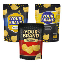 Op maat bedrukte herbruikbare staande PE-ritszakjes voor gedroogd fruit, snoep, noten, verpakking met ziplock sluiting en logo's