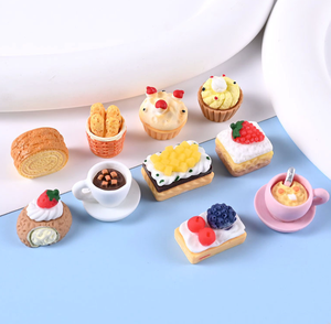 Miniature di Cibo in Resina: Biscotti, Pane, Tazze da <span class=keywords><strong>Caffè</strong></span> per Creazioni con Colla Crema <span class=keywords><strong>e</strong></span> Decorazioni per Torte Personalizzabili - Product Image 2
