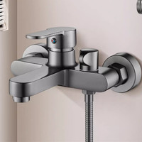 Robinet mitigeur mural en laiton pour salle de bain, à poignée unique, eau chaude et froide, pour douche et baignoire, vente en gros sur mesure