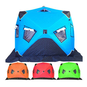 Tente de sauna pop-up personnalisée pour l'extérieur, portable, carrée, isolée, pour la randonnée, le camping, la pêche sur glace, tente chaude d'hiver - Product Image 1