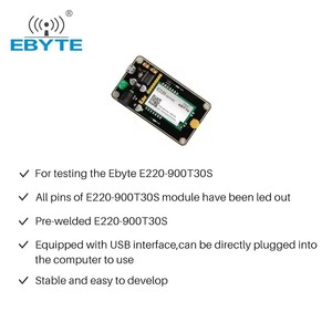 Ebyte ODM E22-900TBH-01 868MHz 915MHz <b>Wireless</b> <b>Rf</b> <b>Module</b> UART test Board Kit LoRa <b>Module</b> Sx1262 10km Long Range Transceiver - Product Image 3