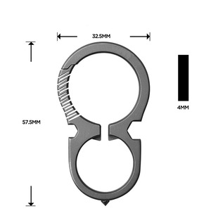 LFEDC พวงกุญแจไทเทเนียมอเนกประสงค์แบบพกพาสำหรับใช้งานกลางแจ้ง คุณภาพสูง ของขวัญสำหรับคุณพ่อหรือแฟนหนุ่ม - Product Image 5