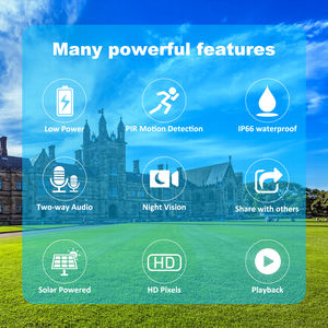 3MP/5MP HDホームセキュリティWiFiカメラIP66防水モーション検出アプリアラーム情報プッシュスマートバッテリーカメラ - Product Image 4