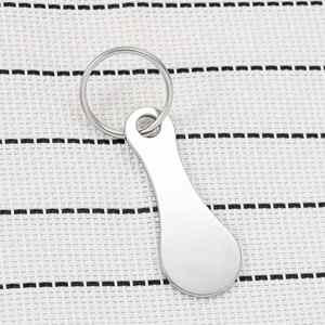 Llavero con ficha para carrito de compras personalizado por el fabricante - Product Image 2