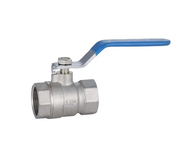 PN 40 Plumbing Double Female Thread nickel plated Brass stainless ss Ball Valve for water