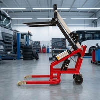 Chariot élévateur électrique mini XINGZHI 500 kg avec fourches détachables, batterie au lithium ternaire, pneus pleins, déplaceur latéral électrique, transpalette hydraulique