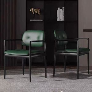 Fauteuil de style italien en bois massif, chaise de salle à manger rembourrée, pour adultes - Product Image 2