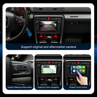 Autoradio multimédia 2DIN avec GPS pour Audi A3 8P 2003-2012, écran 7 pouces, CarPlay et Android Auto sans fil