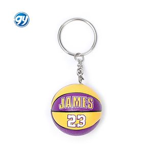 Nuevo Diseño de Llavero de Cuero PU con Estrellas del Baloncesto <span class=keywords><strong>Lebron</strong></span> y Curry, Colgante para Bolsos, Llavero 3D para Fanáticos - Product Image 6