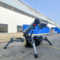 Grue araignée compacte de 12 tonnes avec stabilisateurs hydrauliques pour les projets de construction de structures en acier sur site