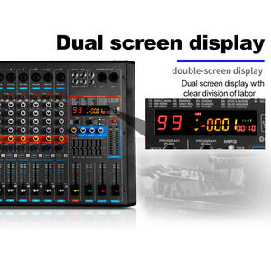 Amplificateur audio professionnel OEM GM12X intégré avec 99 types de DSP, 12 canaux, 750+750W de puissance élevée - Product Image 3