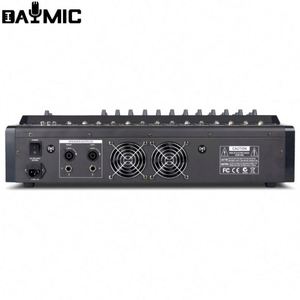 เครื่องผสมสัญญาณเสียง QIHANG 8 แชนแนล พร้อมเอฟเฟค DSP 16 แบบ กำลังขับ 2x300W/8โอห์ม ช่องต่อ USB พร้อมบลูทูธ สำหรับดีเจมืออาชีพ ผลิตโดยโรงงาน OEM - Product Image 6