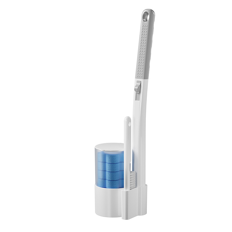 Corps de brosse WC gris monobloc