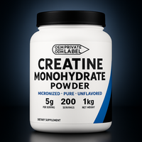 Créatine monohydrate en poudre, supplément de fitness, marque personnalisée OEM, saveurs personnalisées, 1500 mg