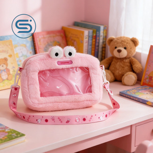Sac à dos en peluche en forme de chat, design adorable avec visage et queue mignons, parfait pour les jeunes amoureux des chats - Product Image 3
