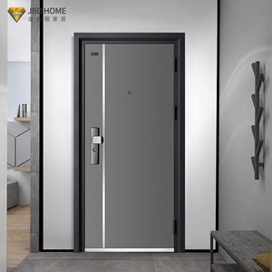 Porta d'Ingresso di Sicurezza JBDhome in Acciaio Resistente, Antifurto e Antincendio, Costruzione in Lega di Alluminio, Design Minimalista per Esterni - Product Image 1