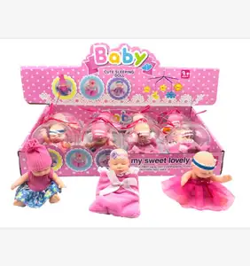 Sleeping Baby Doll Figure Mini Size Baby Toys Sweet Cute Dolls Birthday Present Kawaii Baby Toys for Kids Christmas