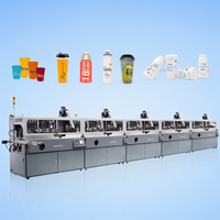 Nouvelle machine d'impression sérigraphique rotative automatique à haute vitesse Meichao à quatre couleurs et quatre stations, entièrement automatique, avec impression UV
