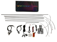 Kingshowstar - Kit d'éclairage d'ambiance intérieur pour voiture, symphonie de couleurs RGB à effet de poursuite, éclairage d'ambiance pour voiture, vente chaude