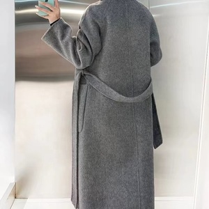 Autunno e inverno nuovo <span class=keywords><strong>cappotto</strong></span> da donna di colore solido di moda <span class=keywords><strong>senza</strong></span> colletto - Product Image 6