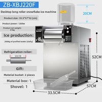 Machine à glace coréenne style flocon de neige, commerciale, pour slushies et glace pilée, à brancher, pour les salons de thé à bulles