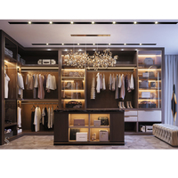 Armoire ouverte de haute qualité, 1 pièce, design d'armoires, étagères de placard