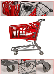 Highbright Popular <b>Plastic</b> Shopping <b>Trolley</b> for Supermarket & Retail Stores - Product Image 6