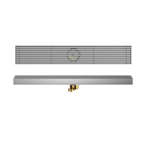 Desagüe de Ducha Lineal Rectangular de <span class=keywords><strong>Acero</strong></span> Inoxidable SUS304 Personalizado <span class=keywords><strong>con</strong></span> Inserto para Azulejos y Antiolor para Proyectos Hoteleros - Product Image 6