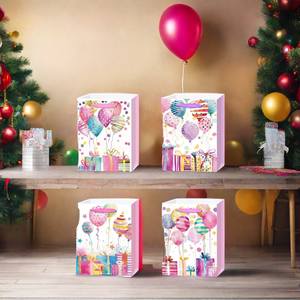 New Arrival quà tặng sinh nhật túi với xử lý cao cấp Đảng nâu kraft Túi giấy cho bao bì trẻ em Quà tặng - Product Image 4