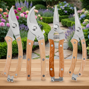 <span class=keywords><strong>Sécateur</strong></span> bypass robuste à manche en bois <span class=keywords><strong>pour</strong></span> la coupe de <span class=keywords><strong>branches</strong></span> de jardin, outil de jardinage à coupe facile et lame tranchante - Product Image 4