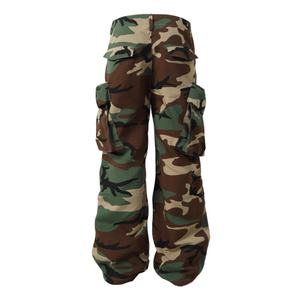 Pantalon Cargo Homme en Tissu Ripstop Décontracté, 100% Coton, Nouveau Modèle Camouflage, Coupe Oversize, Multi-Poches avec Patchs 3D, Vente en Gros - Product Image 4