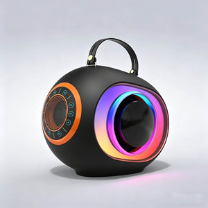Potente Amplificador Activo USB TF con Batería, Todo <span class=keywords><strong>en</strong></span> Uno, Funciones de <span class=keywords><strong>Karaoke</strong></span> y Fiesta, Micrófono de <span class=keywords><strong>Karaoke</strong></span> FM, Altavoz Portátil de 3 Vías - Product Image 3