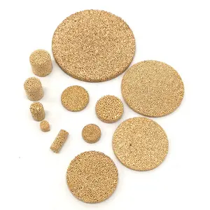 1-100ミクロンブロンズ真ちゅう粉末焼結多孔質金属丸銅フィルターディスク