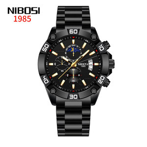 NIBOSI 2502 Montre à quartz pour homme de style moderne, multifonctionnelle, étanche, de haute qualité, bon marché, bracelet en acier inoxydable - Product Image 3