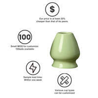 Support pour fouet à matcha en bambou, fouet à matcha japonais, bol à matcha en céramique, support pour fouet, ensemble de thé
