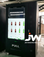 Distributeur automatique de boissons froides, jus, chips, avec grand écran pour centres commerciaux, eau en bouteille, eau en conserve, bonbons, pour la côte.