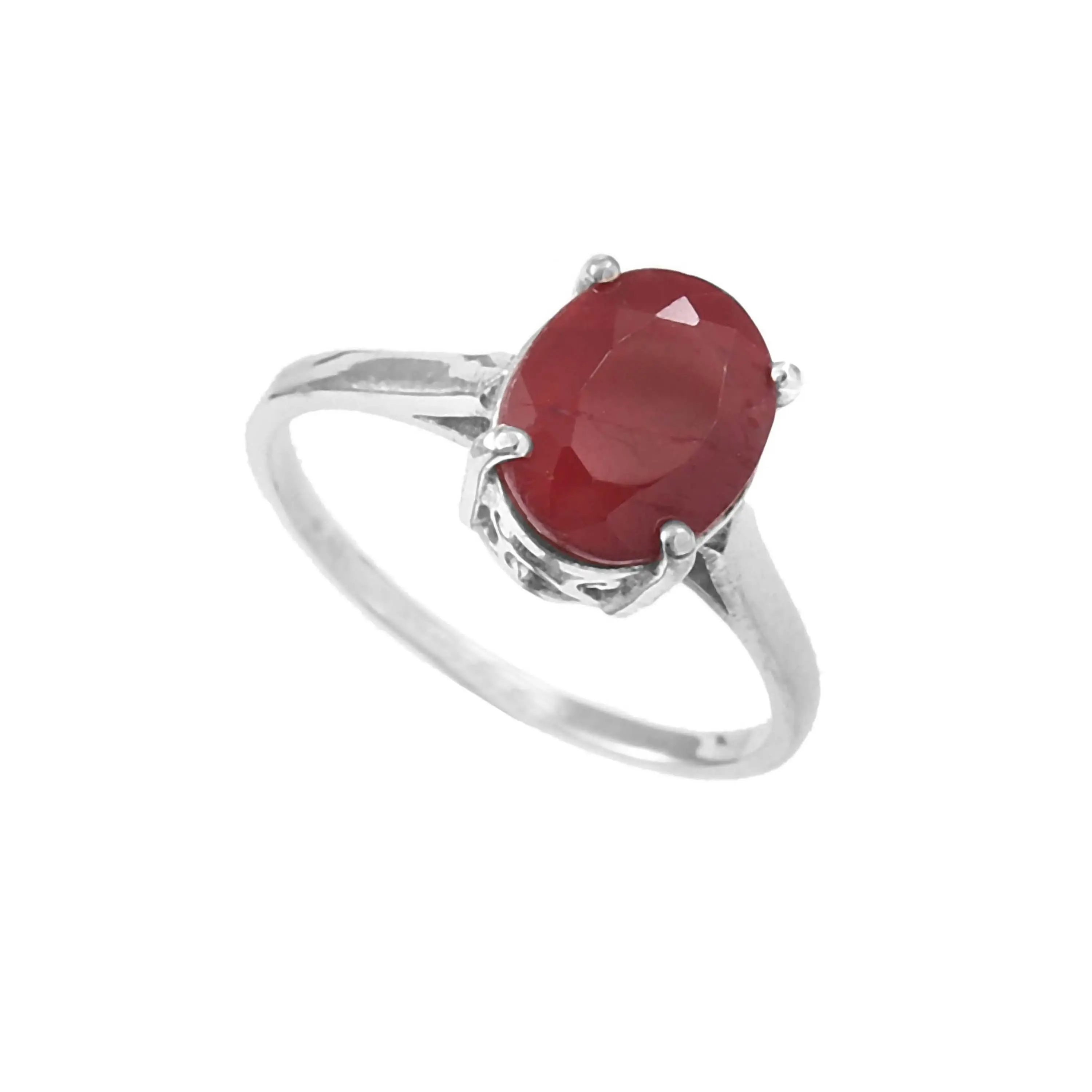 עיצובי טבעת אצבע אבן רובי טבעית לנשים 925 כסף סטרלינג אופנה תכשיטי טבעת אצבע ארוכה אופנתיות לנשים