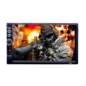 7018b Touchscreen Tft Dual Din Auto Monitor Klappen Auto Hoofdsteun Monitor Android Camera Video